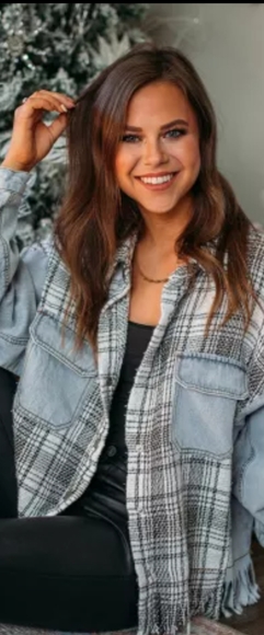 ❣️HP❣️New tweed denim fringe jacket - Picture 6 of 13